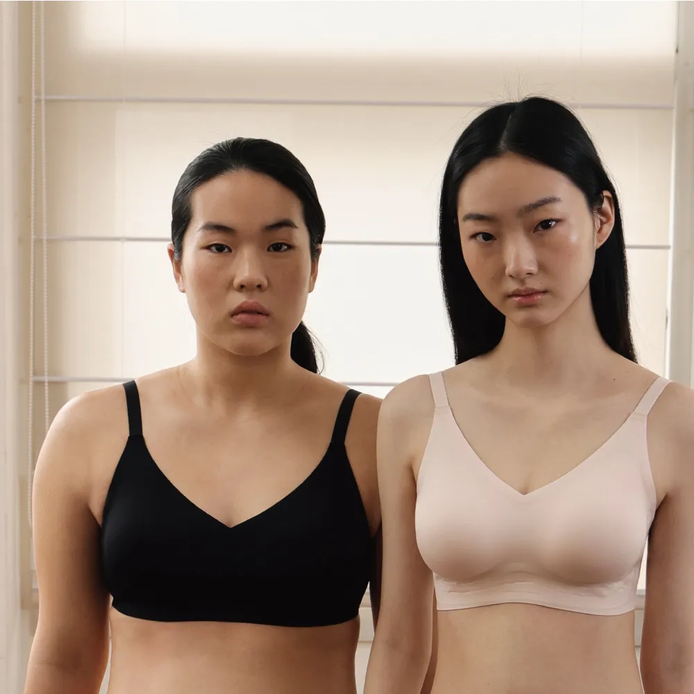 【24HRS】2件組 - 漫畫胸款 一秒升杯 無感逆襲內衣 (無鋼圈內衣 女內衣 女內著 無感失憶 背扣式)
