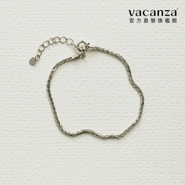 【vacanza】925純銀飾品｜緻閃爍纏繞 純銀手鍊 (抗過敏 情人節禮物 生日禮物)