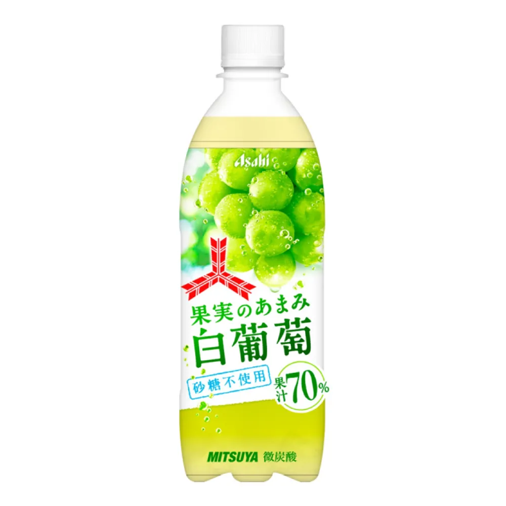 【ASAHI 朝日】三矢香甜白葡萄蘇打500mlx24入/箱