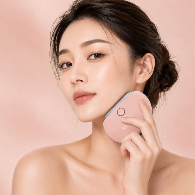 【Beroso 倍麗森】溫感緊緻震動臉部按摩器(按摩器 電動美容刮痧儀 刮痧按摩 教師節 禮物 99購物節)