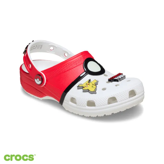【Crocs】童鞋 大童 Pok☆mon聯名 經典克駱格 洞洞鞋 七彩色(213596-90H)