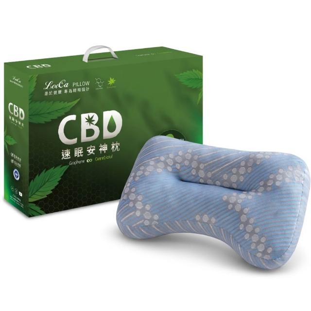 【LooCa】石墨烯CBD科技速眠安神枕(2入)