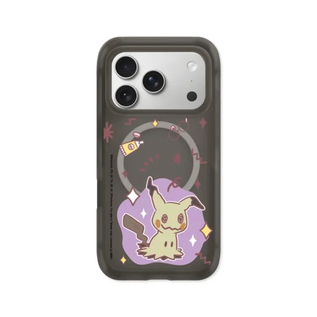 【RHINOSHIELD 犀牛盾】iPhone 18/17/16/15系列AirX 氣墊磁吸防摔手機殼/暖色系列-謎擬Q(寶可夢)