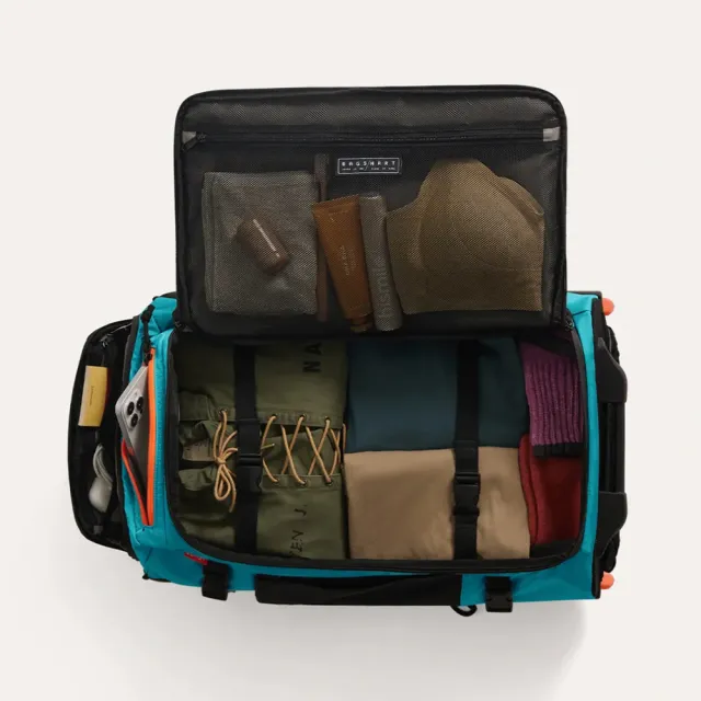 【BAGSMART】旅人Ultra兩用雙肩拉桿包43L(大容量 防潑水 登機 後背包 旅行袋)