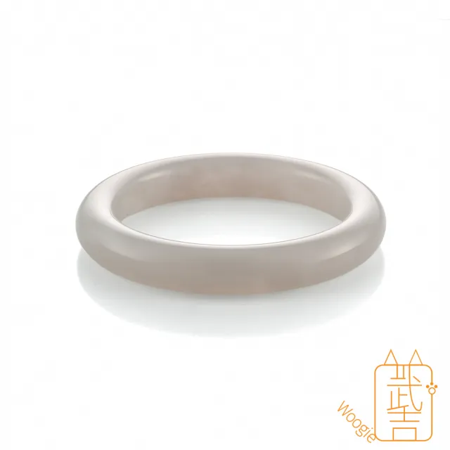 【Woogie武吉珠寶】精品和田玉冰煙紫手鐲(冰煙紫10-12mm)