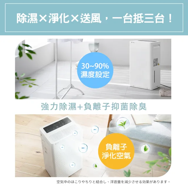 【TAIGA 大河】新1級節能★26L雙變頻除濕機 負離子空氣清淨 大坪數30-35坪(CB1175)