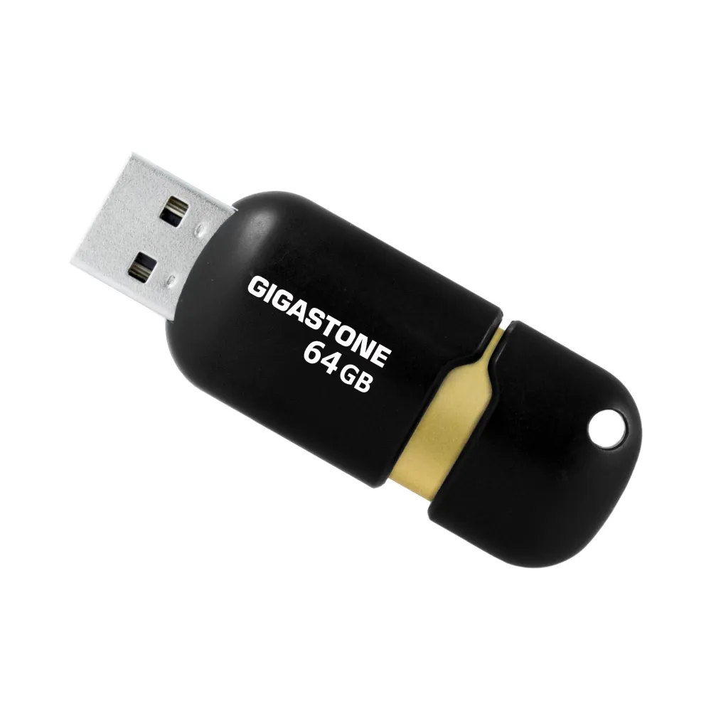 【Gigastone 立達國際】64GB USB3.1/3.2 Gen 1 黑金膠囊隨身碟 U307S(64G 高速/ 原廠保固5年)