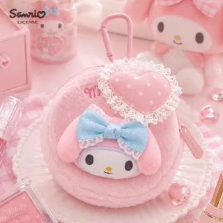 【SANRIO 三麗鷗】雙11 正版授權凱蒂貓美樂蒂大耳狗酷洛米毛絨零錢包耳機包背包吊飾(閨蜜女兒女友生日聖誕 