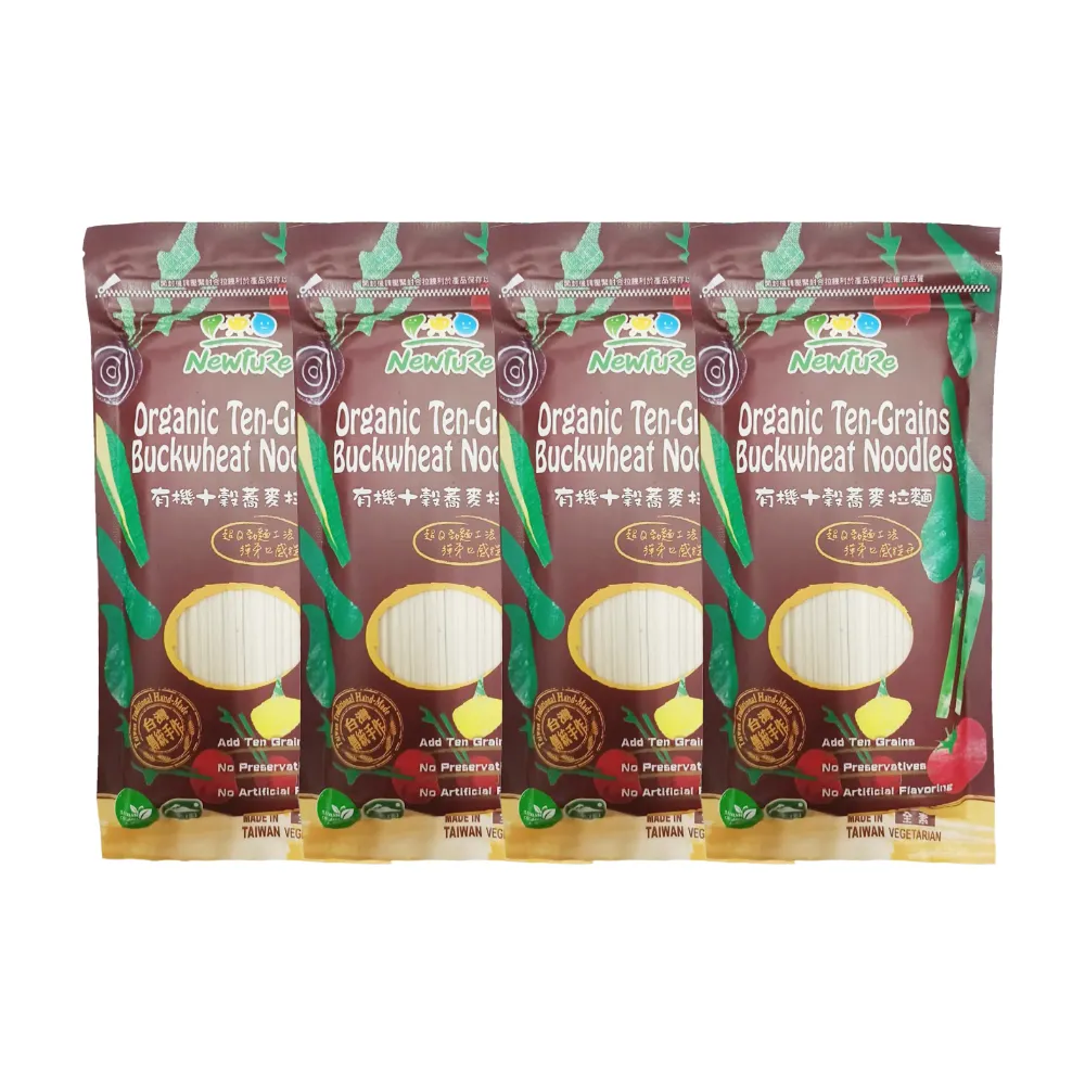 【展康】有機十穀蕎麥拉麵300g*4袋(夾鏈袋裝)