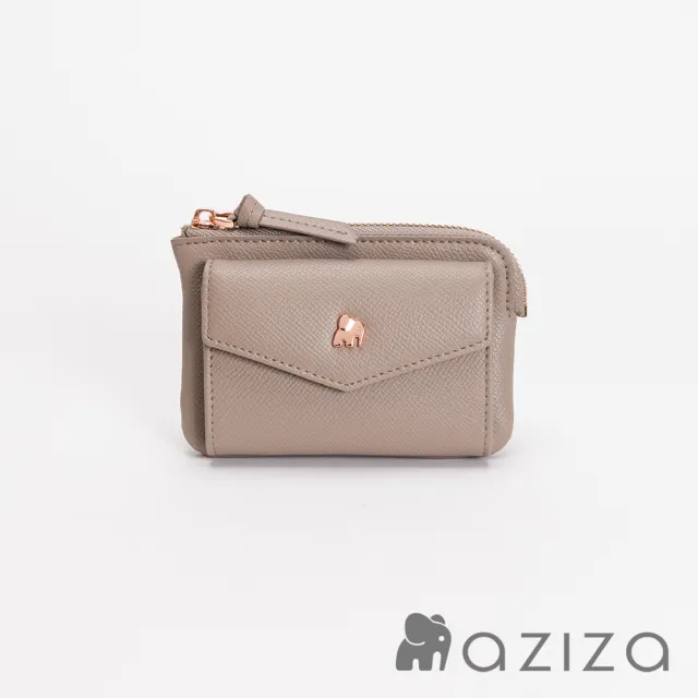 【aziza】CLARA鑰匙零錢包(午茶駝/絕版出清品)
