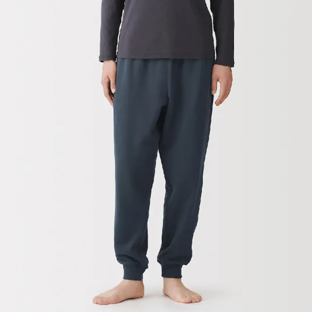 【MUJI 無印良品】男棉裏毛家居長褲(灰色/黑色/暗藍)