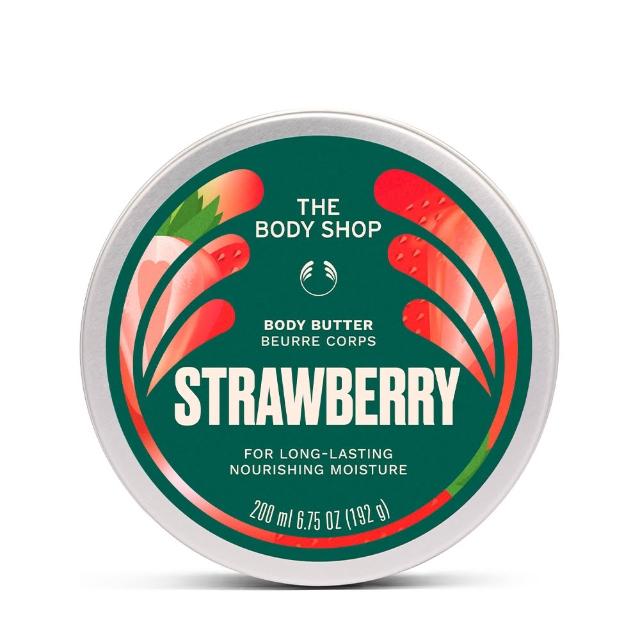 【THE BODY SHOP 美體小舖】草莓嫩白身體滋養霜-200ML