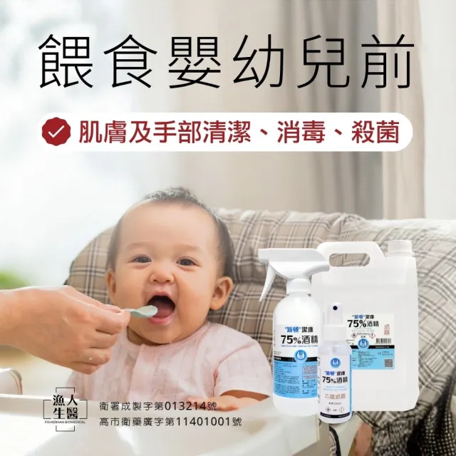 【漁人生醫】派頓 潔康75%酒精（4L/桶）6入組(乙類成藥 醫療級藥用酒精)