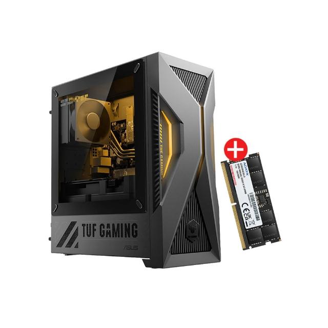 【ASUS 華碩】升級32G★R7 八核 RX9060XT-16G電競電腦(Ryzen 7-260/16G/1TB SSD/W11/H-TM500MH)＊需自行組