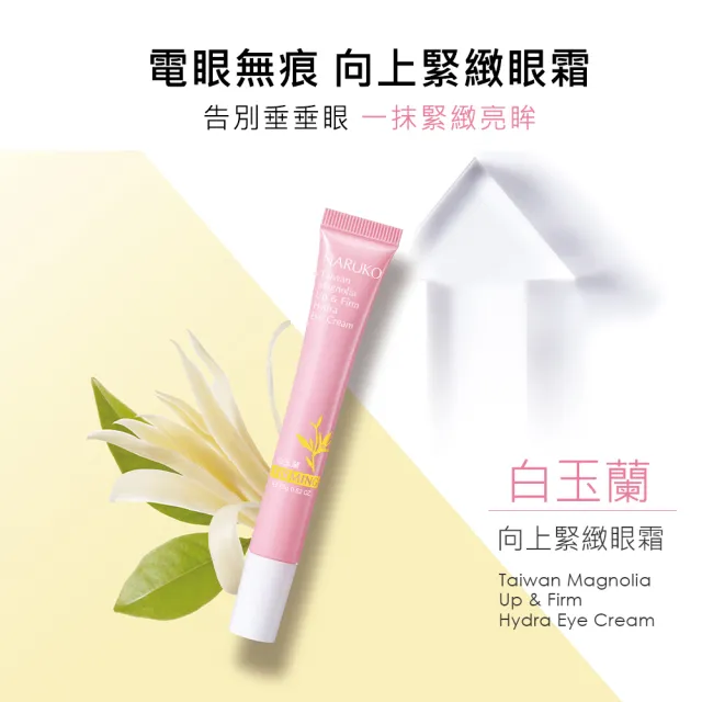 【NARUKO 牛爾】買1送1★白玉蘭向上緊緻眼霜15g(2入)