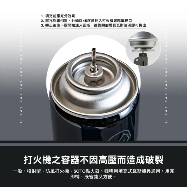 【妙管家】瓦斯罐 特級打火機罐 300cc 300cc HKLG-002 點火器專用瓦斯罐 逐露天下