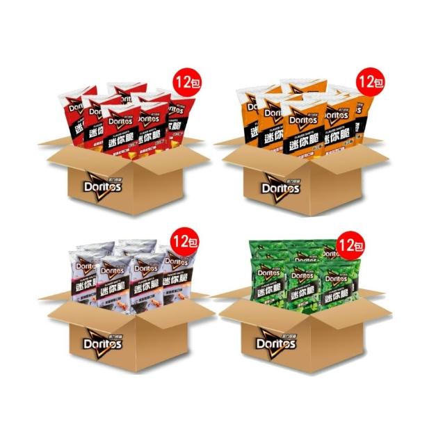 【多力多滋】多力多滋迷你系列12包/箱(超濃起司/黃金起司/香菜/黑潮墨魚)