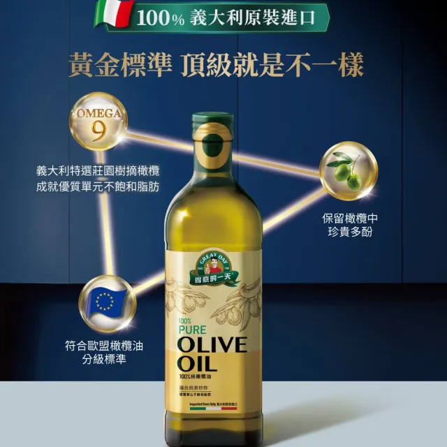 【得意的一天】義大利橄欖油1Lx2入