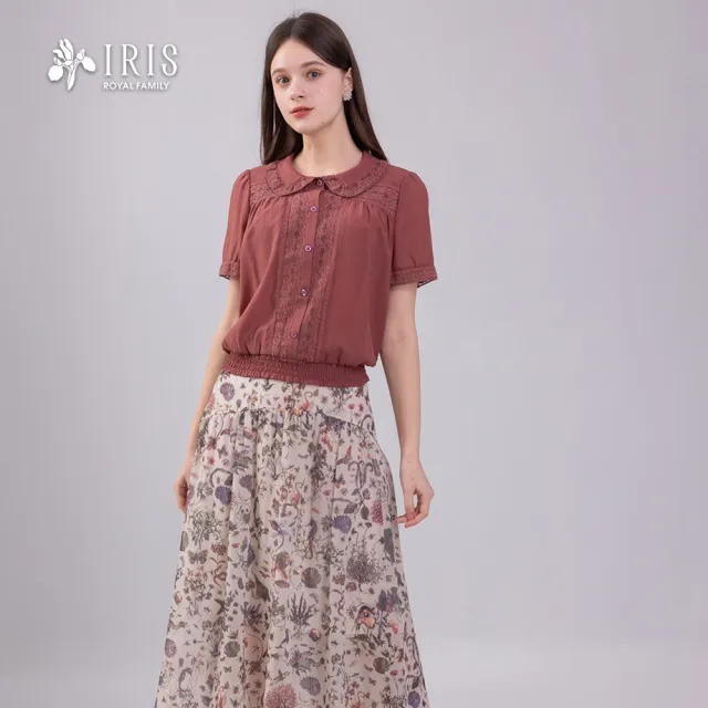 【IRIS 艾莉詩】法式古典蕾絲上衣(62152)