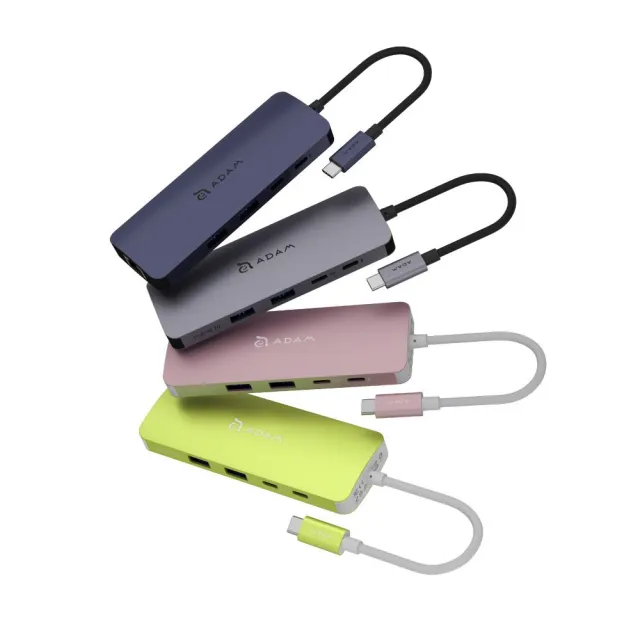 【ADAM 亞果元素】Hub SE10 USB-C 十合一多功能集線器(隨插即用)