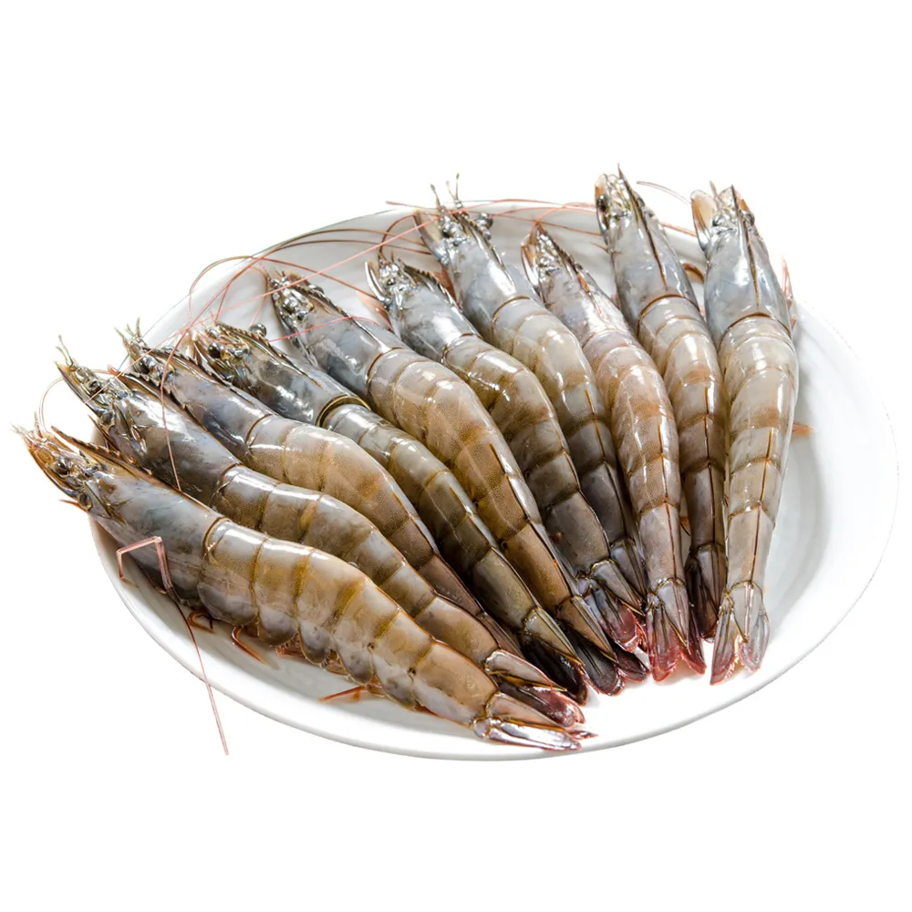 【急鮮配-鮮綠生活】無毒巨無霸白蝦皇4盒(580g/約9-11尾/盒-凍)