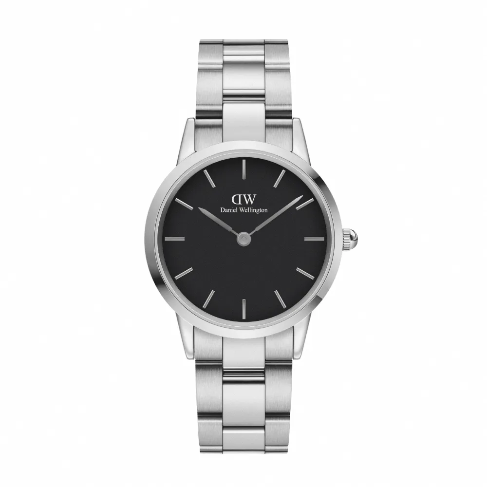 【Daniel Wellington】DW 手錶 Iconic Link 36mm/40mm精鋼錶 耀目亮銀(DW00100204)