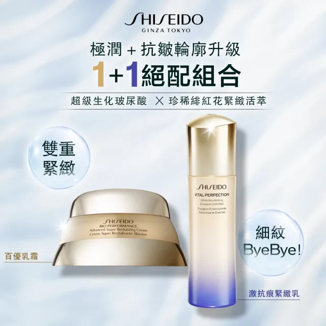 【SHISEIDO 資生堂國際櫃】百優乳霜50mL雙入組(國民乳霜/乳霜/晚霜/日霜/保濕)