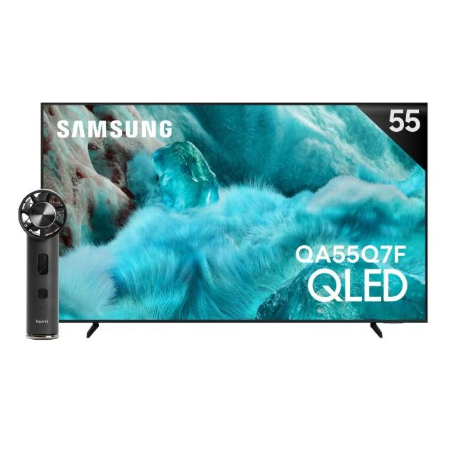 【Samsung 三星】55型 4K QLED AI 智慧顯示器 55Q7F 壁掛安裝(QA55Q7FAAXXZW)