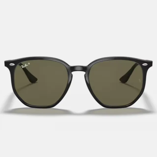 【RayBan 雷朋】瘦子配戴款 六角形膠框偏光抗UV太陽眼鏡(RB4306F-601/9A 54mm 偏光鏡片)