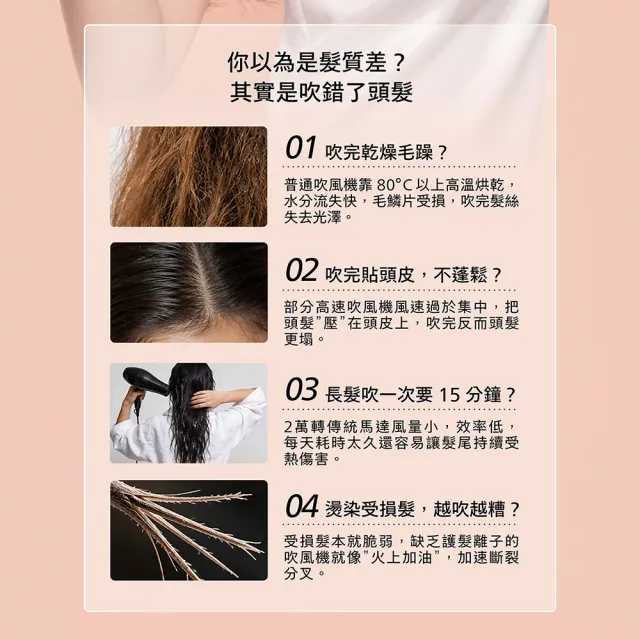 【Philips 飛利浦】momo獨家 BHD837/51 BLDC高速護髮吹風機(銀色/11萬轉馬達/2億負離子/極速快乾/官方直營)