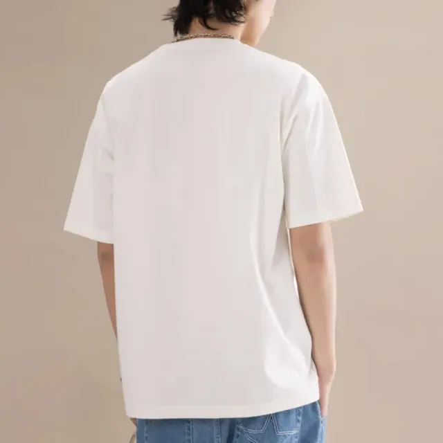 【CONVERSE】Conevrse TEE 男款 米白色 印花 運動 休閒 Logo T恤 短袖 MCK057-W2Y