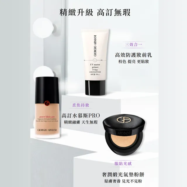 【ARMANI 亞曼尼】官方直營 高效防護妝前乳 30ml SPF30(紫色)