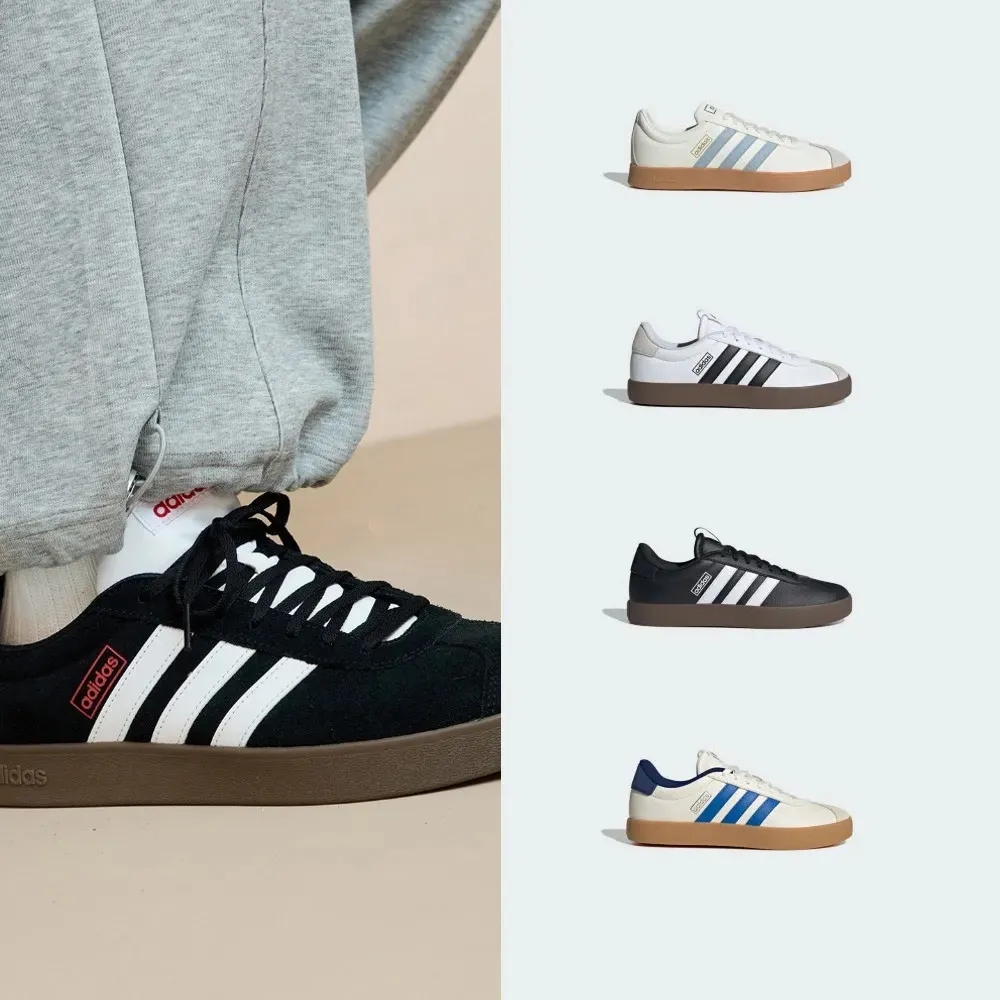 【adidas 愛迪達】VL COURT 系列 復古休閒鞋 運動鞋 男鞋/女鞋 多款任選(JH5061/JH5063/JR8318/JR8309)