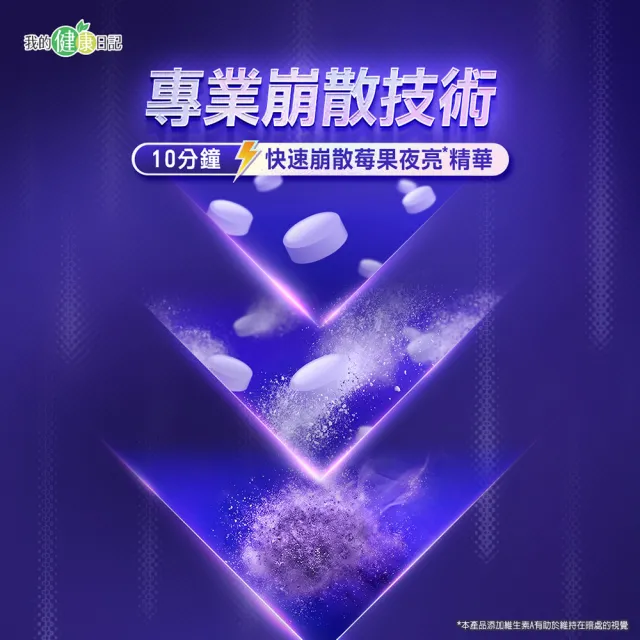 【我的健康日記】速攻夜亮錠(黑醋栗&藍莓配方)30日份(4入組)
