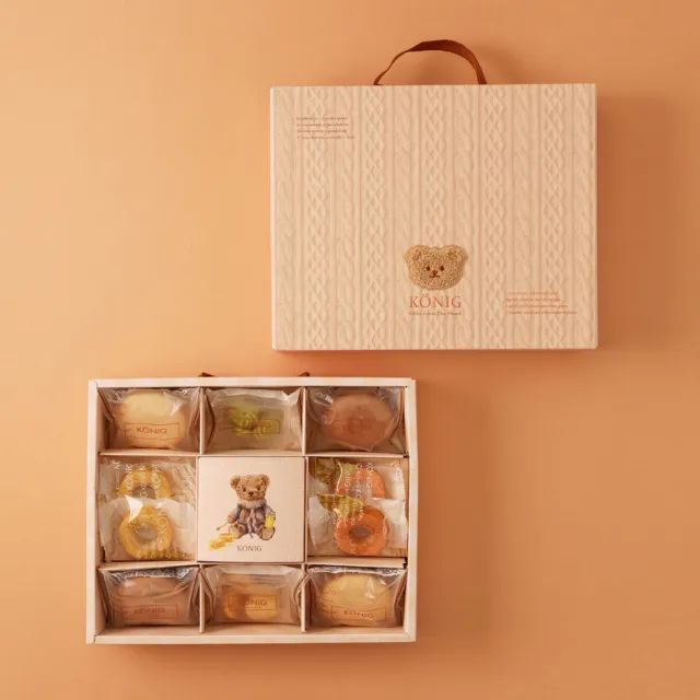 【金格食品】暖暖Bear經典款禮盒2盒組(伴手禮/彌月)