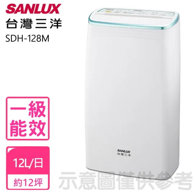 【SANLUX 台灣三洋】12公升一級能效負離子清淨除濕機(SDH-128M)