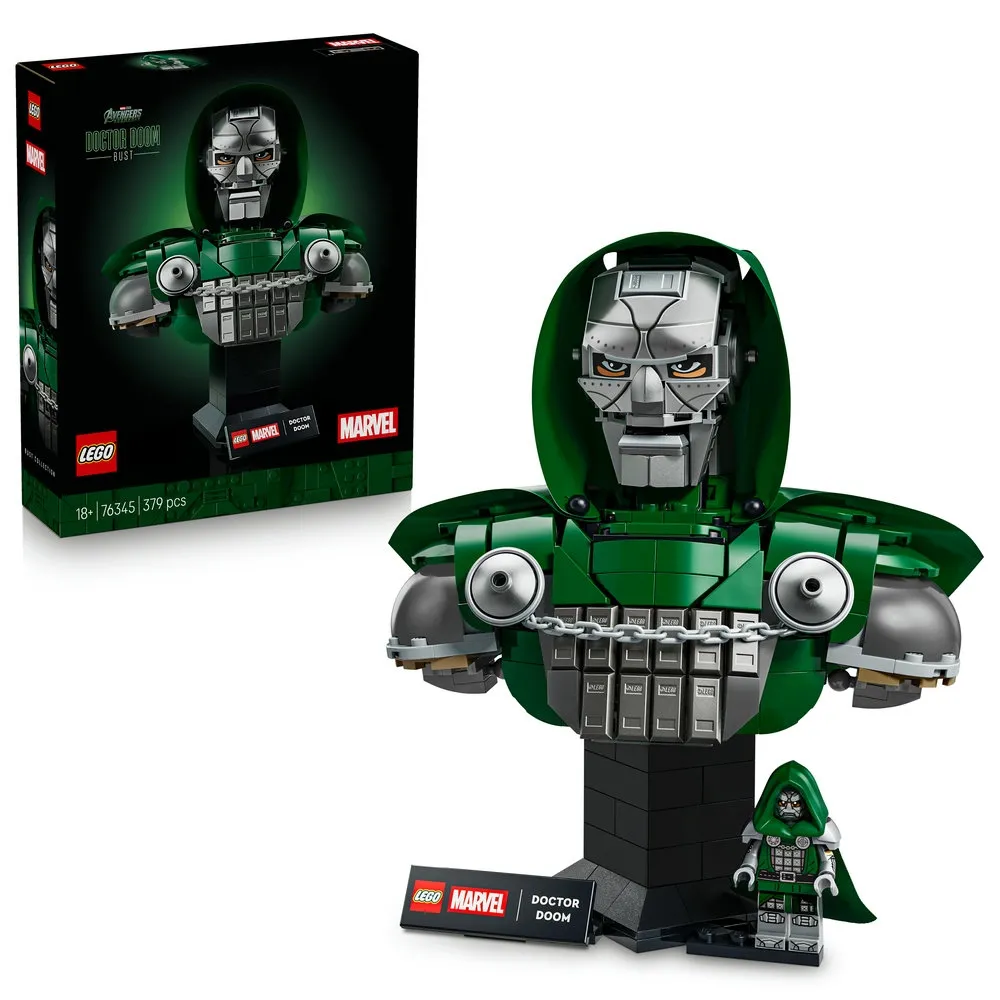 【LEGO 樂高】漫威超級英雄系列 76345 末日博士胸像(漫威 居家擺設 禮物 玩具)