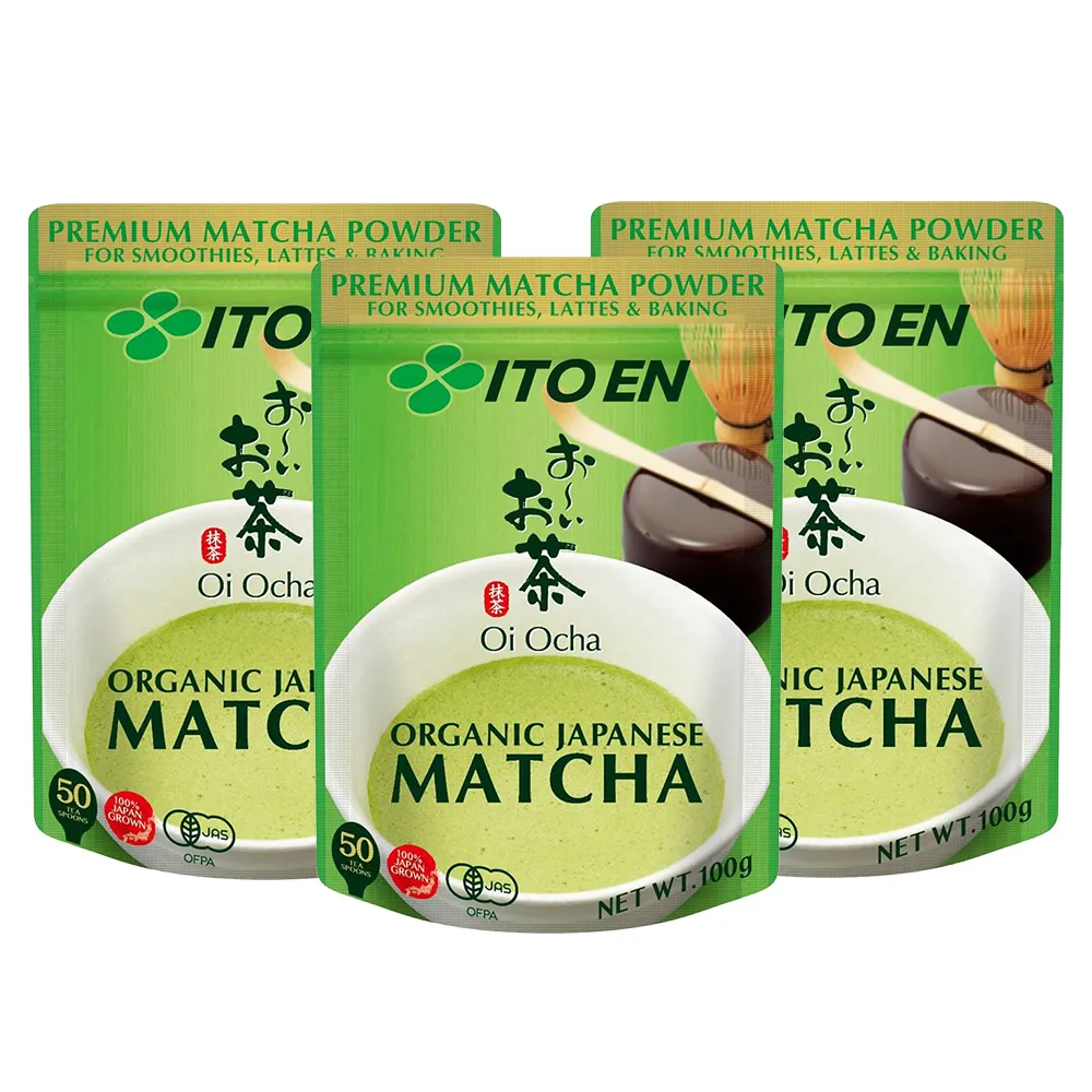 【伊藤園】Oi Ocha 有機抹茶粉100gX3入組