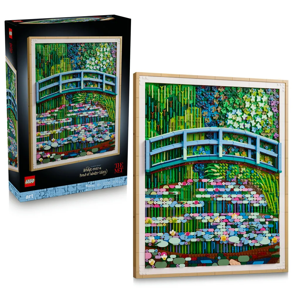【LEGO 樂高】Art 31220 克勞德．莫內－〈睡蓮池上的拱橋〉(壁畫 居家擺設 禮物 玩具)