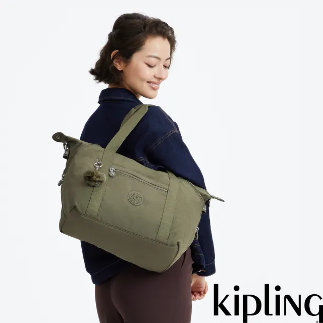 【KIPLING】(網路獨家款)鼠尾草綠手提側背包-ART 女包