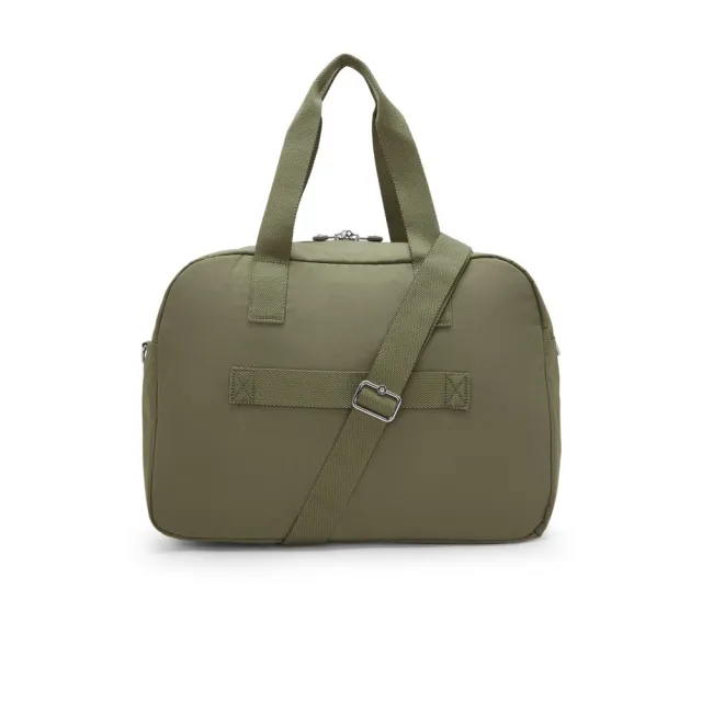 【KIPLING】鼠尾草綠多袋收納手提斜背兩用包-DEFEA XL 女包