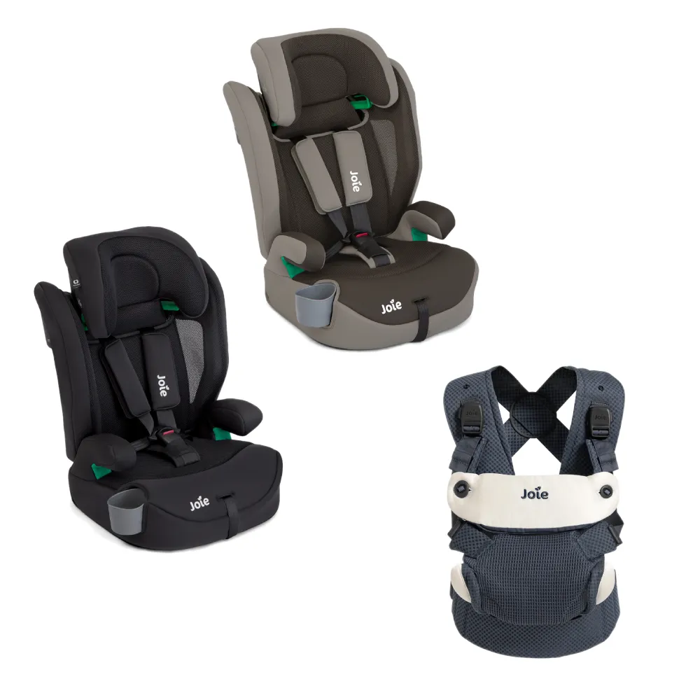 【Joie】elevate™ R129 2-12歲成長型汽座/Savvy™ lite air三合一嬰兒揹帶(momo獨家款)