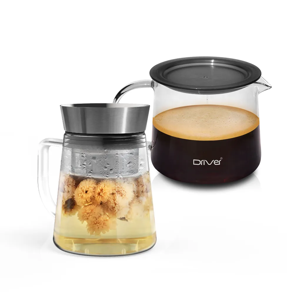 【Driver】中秋禮盒-甘丹茶韻泡茶壺組(茶具 茶器 泡茶壺 耐熱玻璃壺 冷泡茶 茶壺茶杯組 送禮推薦 禮物)