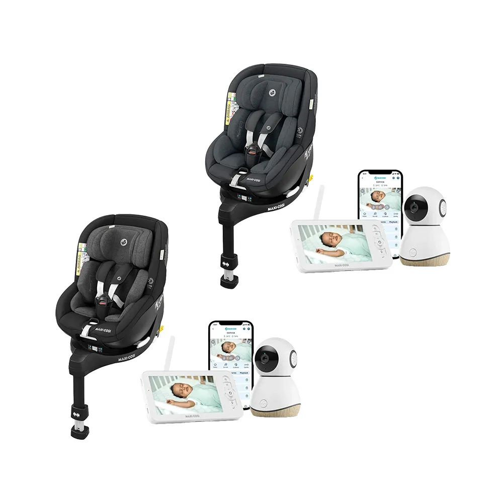 【MAXI-COSI】Mica Pro Eco i-Size 360度旋轉新生兒成長型汽座+SeePro智慧型寶寶攝影機