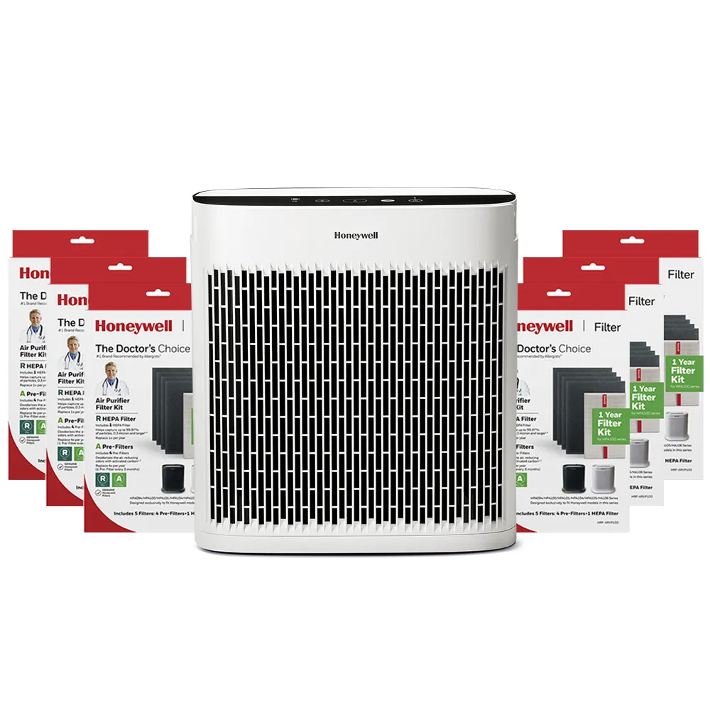 【Honeywell】六年份耗材組(內含濾網HRF-ARVP100 x6盒▼再送淨味清淨機 HPA5150WTWV1)