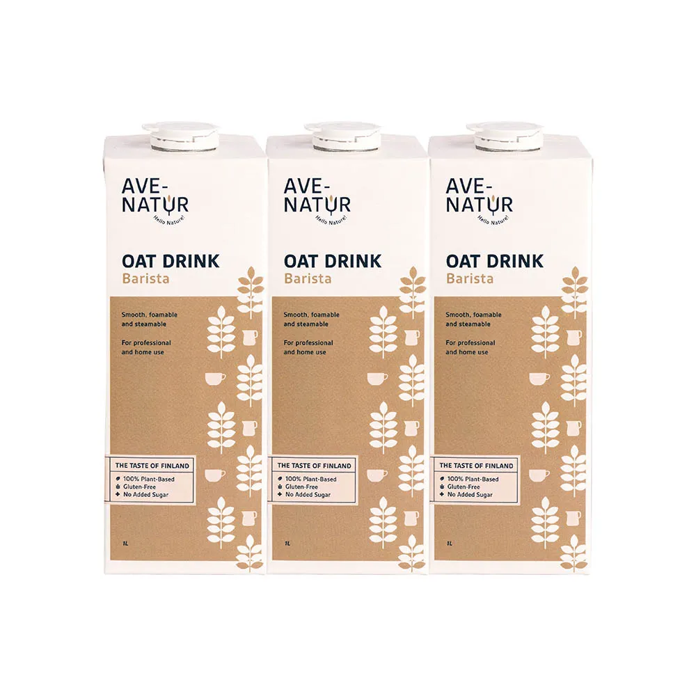 【AVE-NATUR】咖啡師燕麥奶1000mlx3入芬蘭進口