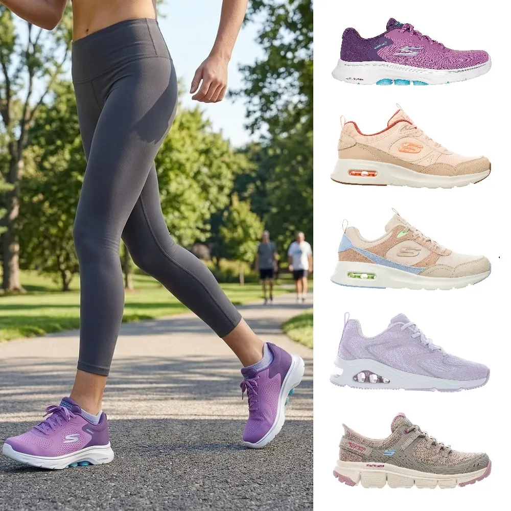 【SKECHERS】女款 瞬穿舒適健走鞋 輕柔包覆 可視性避震氣墊科技 (多款)