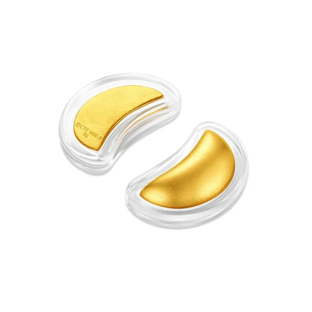 【周大福】網路限定款 筊杯-金筊聖杯 10公克黃金擺件_計價黃金(福運金筊/祥瑞金杯)