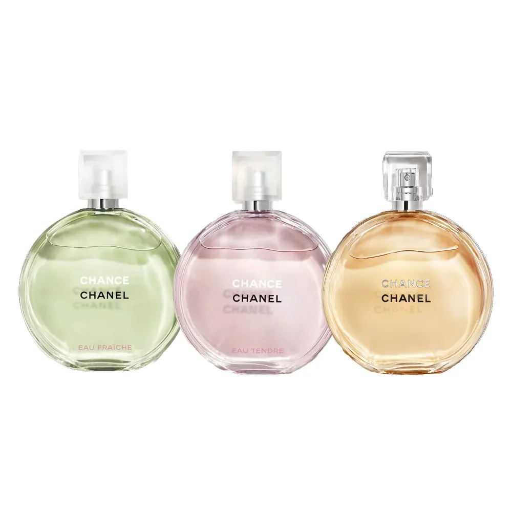 【CHANEL 香奈兒】CHANCE系列淡香水 50ml(多款任選 粉紅甜蜜/綠色氣息/黃色邂逅)-99特談