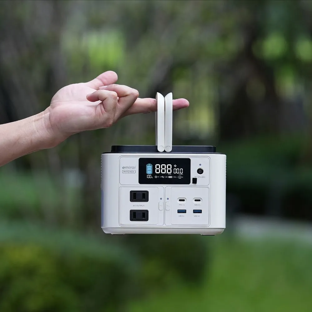 【MIRENEX】emirai NEX430儲能小瓦力PRO！手掌大儲能電站再進化！(戶外防災露營小電站/安全耐用磷酸鐵鋰)